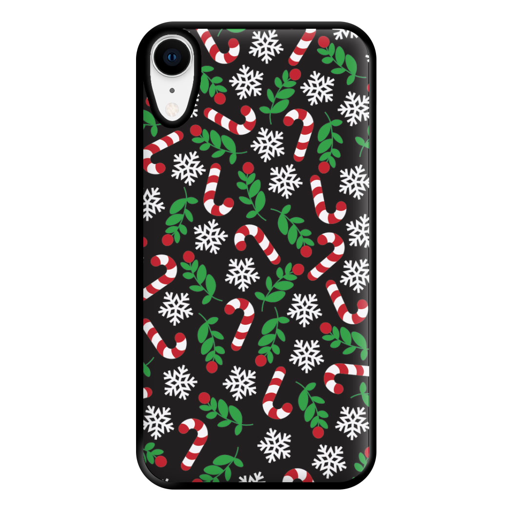 Snow Black Pattern Phone Case for iPhone XR