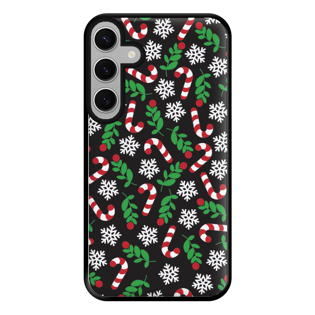 Snow Black Pattern Phone Case for Galaxy S24FE