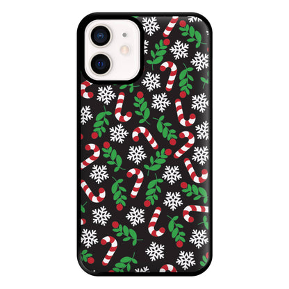 Snow Black Pattern Phone Case for iPhone 12 Mini