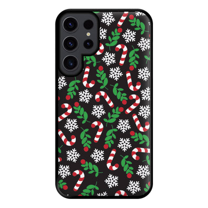 Snow Black Pattern Phone Case for Galaxy S23 Ultra