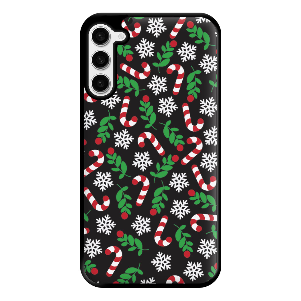 Snow Black Pattern Phone Case for Galaxy S23 Plus