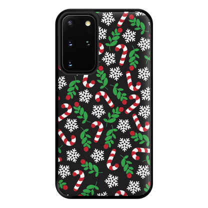 Snow Black Pattern Phone Case for Galaxy S20 Plus