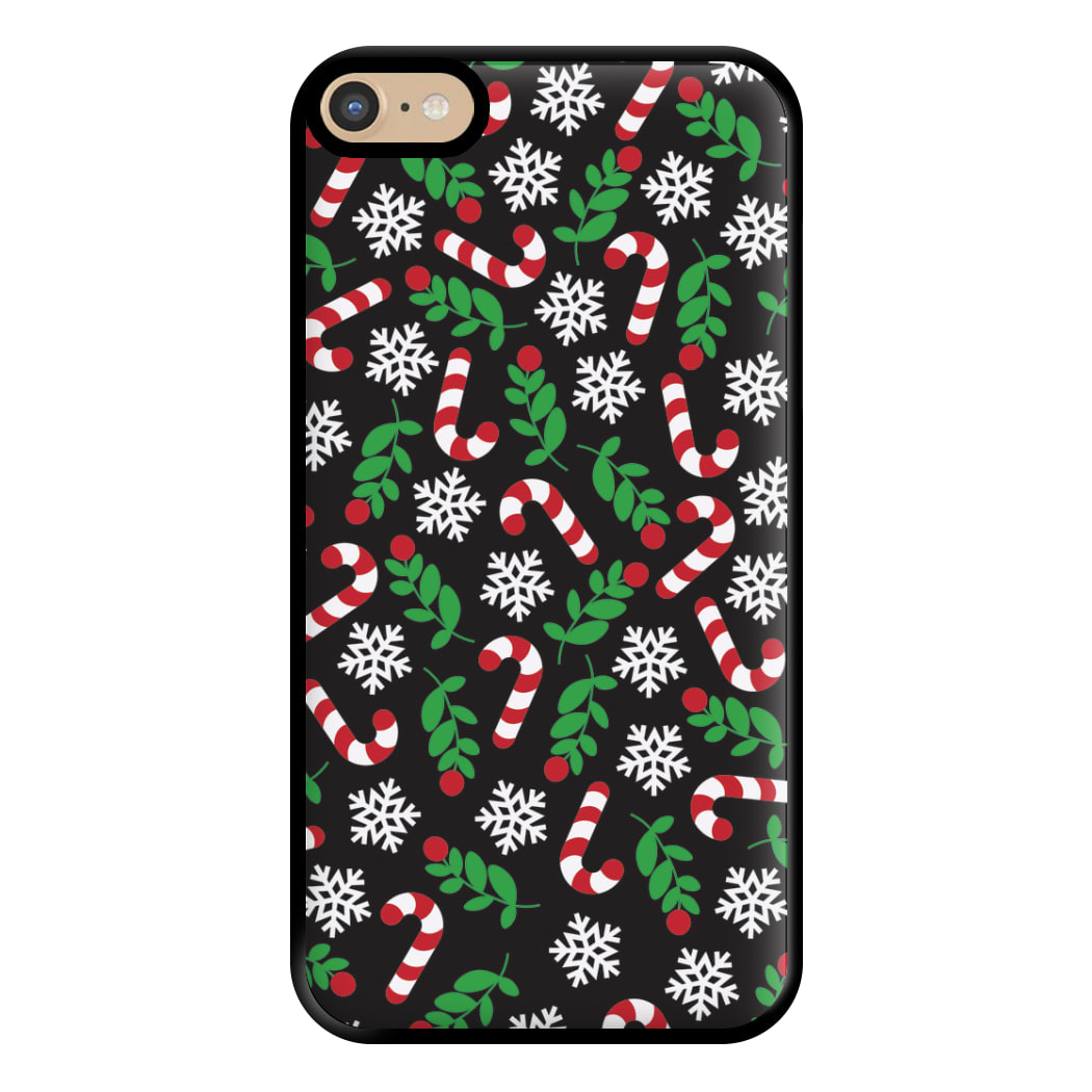 Snow Black Pattern Phone Case for iPhone 6 Plus / 7 Plus / 8 Plus