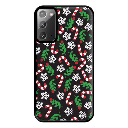 Snow Black Pattern Phone Case for Galaxy Note 20 Ultra