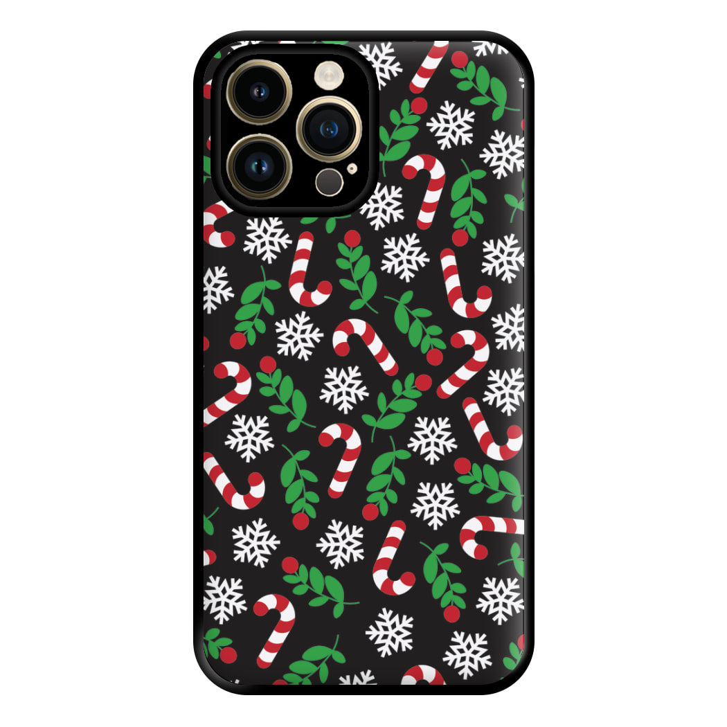 Snow Black Pattern Phone Case for iPhone 14 Pro Max