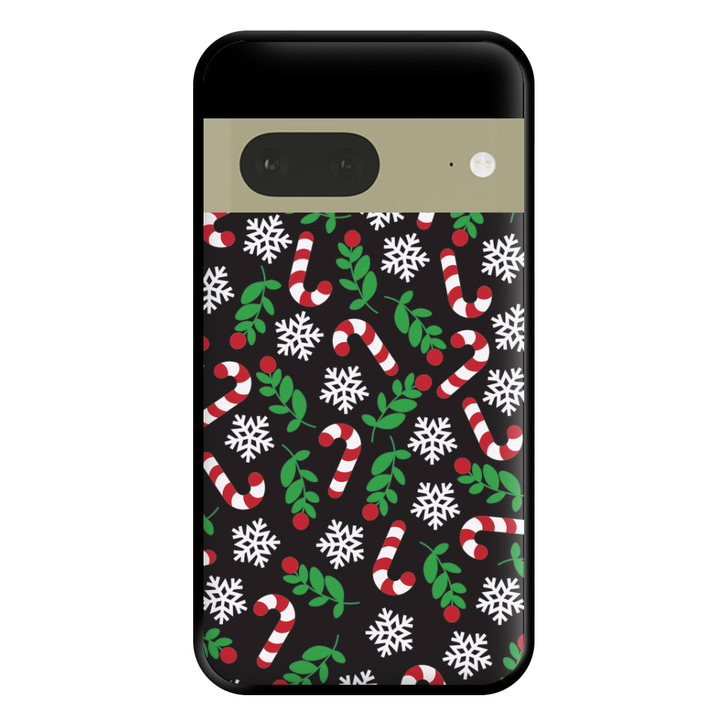 Snow Black Pattern Phone Case for Google Pixel 7a