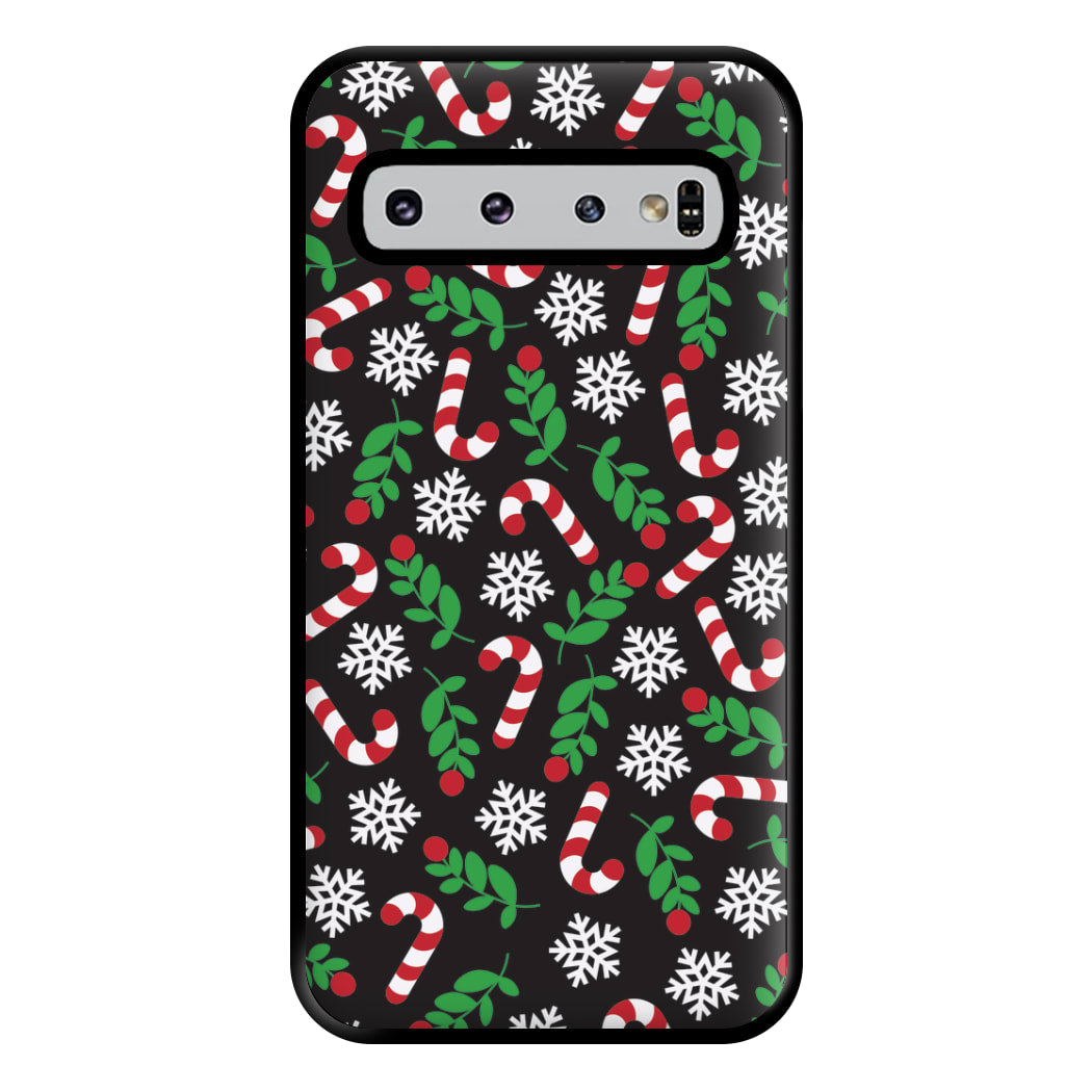 Snow Black Pattern Phone Case for Galaxy S10 Plus