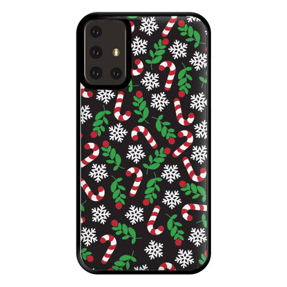 Snow Black Pattern Phone Case for Galaxy A71