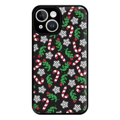 Snow Black Pattern Phone Case for iPhone 14