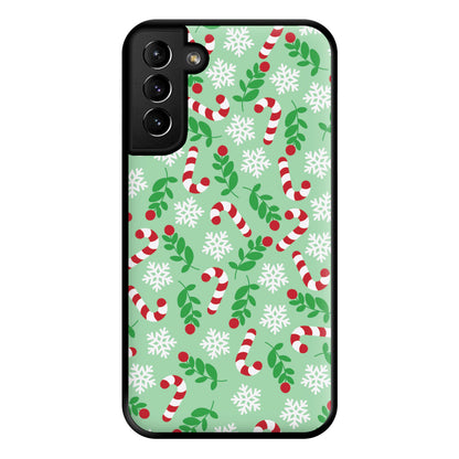 Snow Green Pattern Phone Case for Galaxy S21 Plus