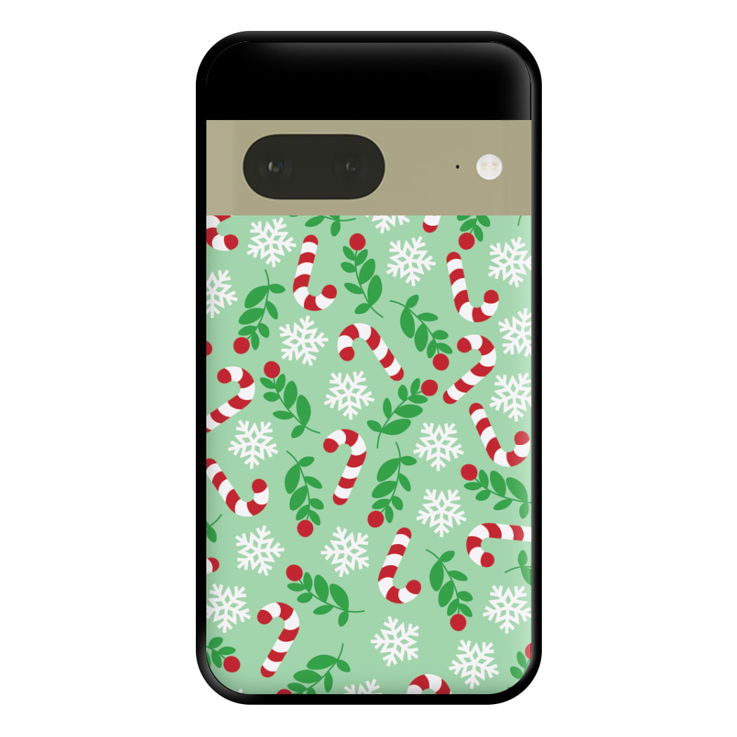 Snow Green Pattern Phone Case for Google Pixel 7a