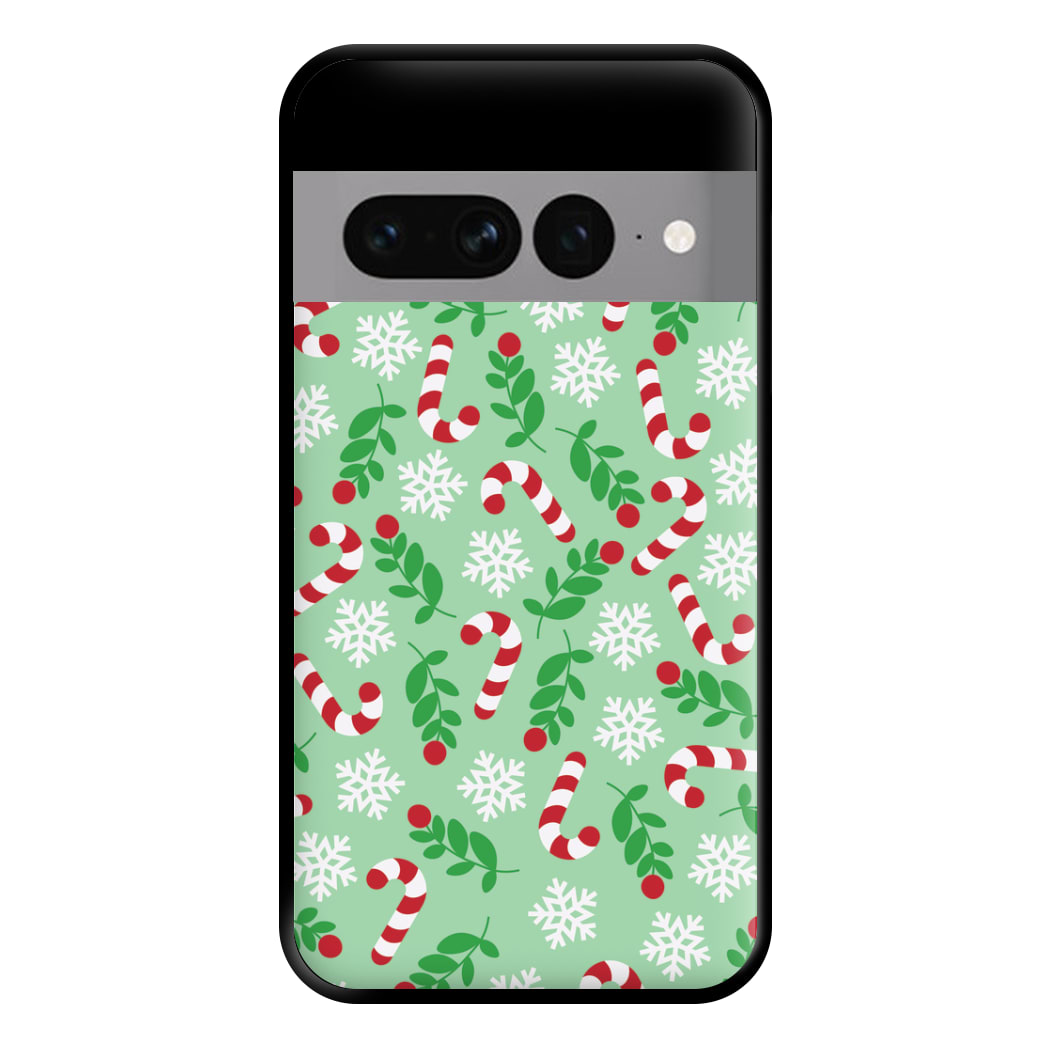 Snow Green Pattern Phone Case for Google Pixel 7 Pro