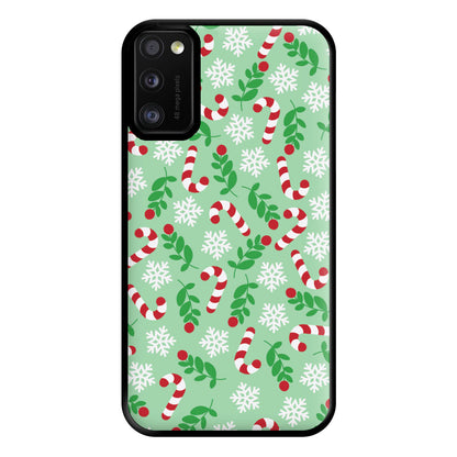 Snow Green Pattern Phone Case for Galaxy A41