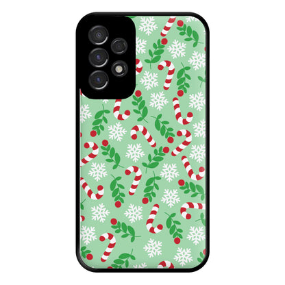 Snow Green Pattern Phone Case for Galaxy A53