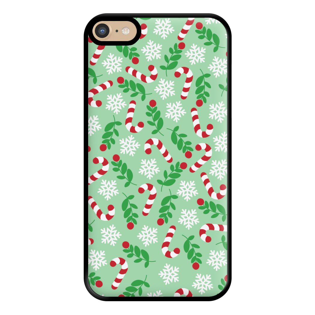 Snow Green Pattern Phone Case for iPhone 6 Plus / 7 Plus / 8 Plus