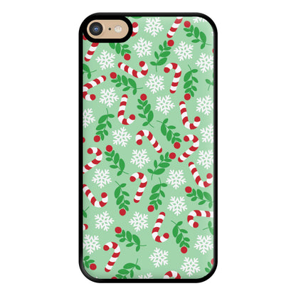 Snow Green Pattern Phone Case for iPhone 6 Plus / 7 Plus / 8 Plus