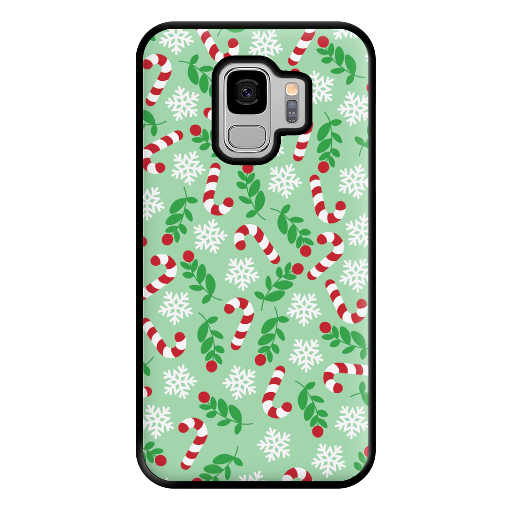 Snow Green Pattern Phone Case for Galaxy S9 Plus