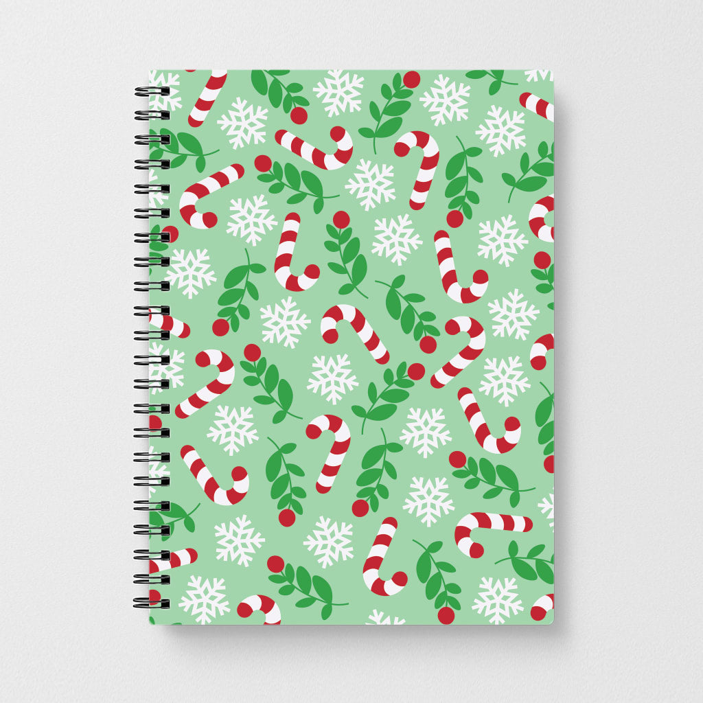 Snow Green Pattern Notebook
