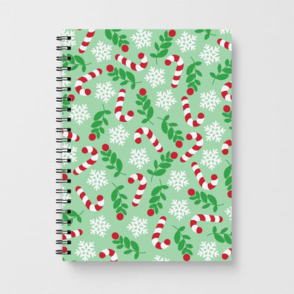 Snow Green Pattern Notebook