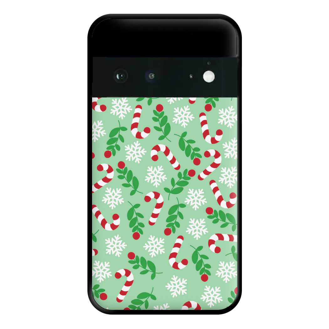 Snow Green Pattern Phone Case for Google Pixel 6a