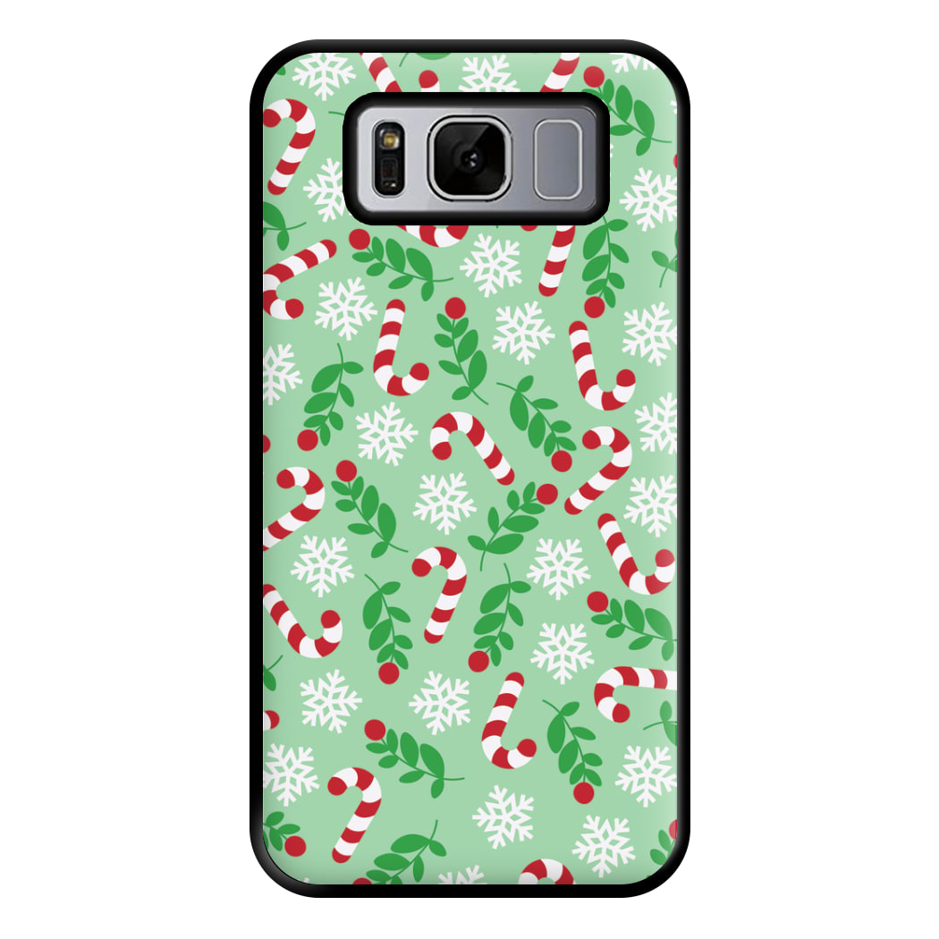 Snow Green Pattern Phone Case for Galaxy S8 Plus