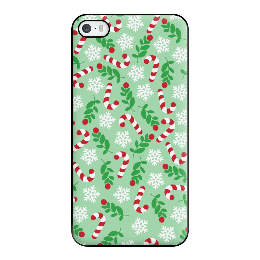 Snow Green Pattern Phone Case for iPhone 5 / 5s / SE 2016