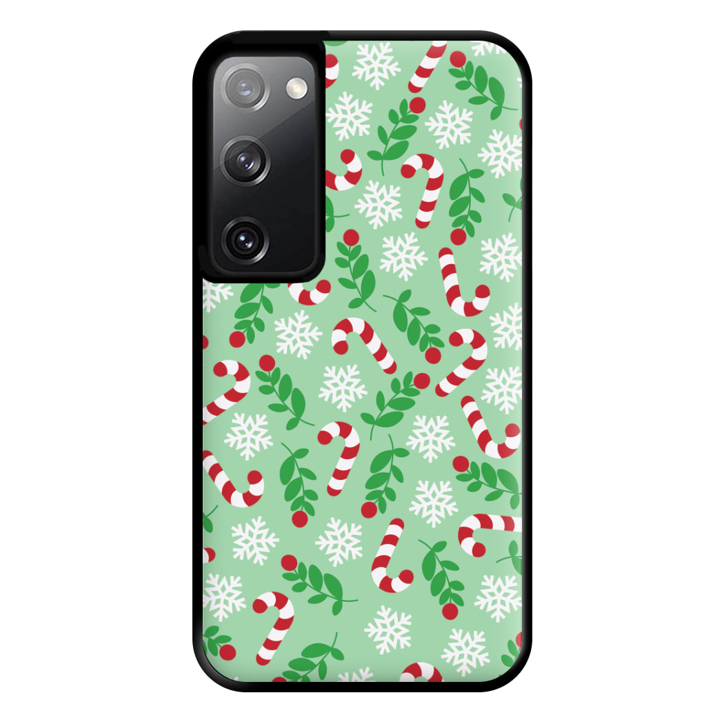 Snow Green Pattern Phone Case for Galaxy S20