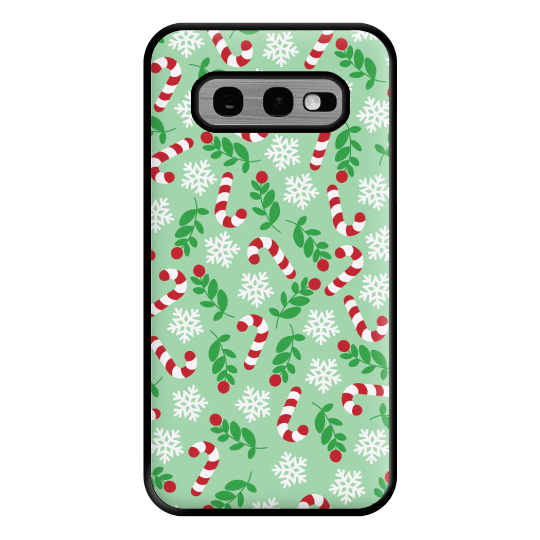 Snow Green Pattern Phone Case for Galaxy S10e