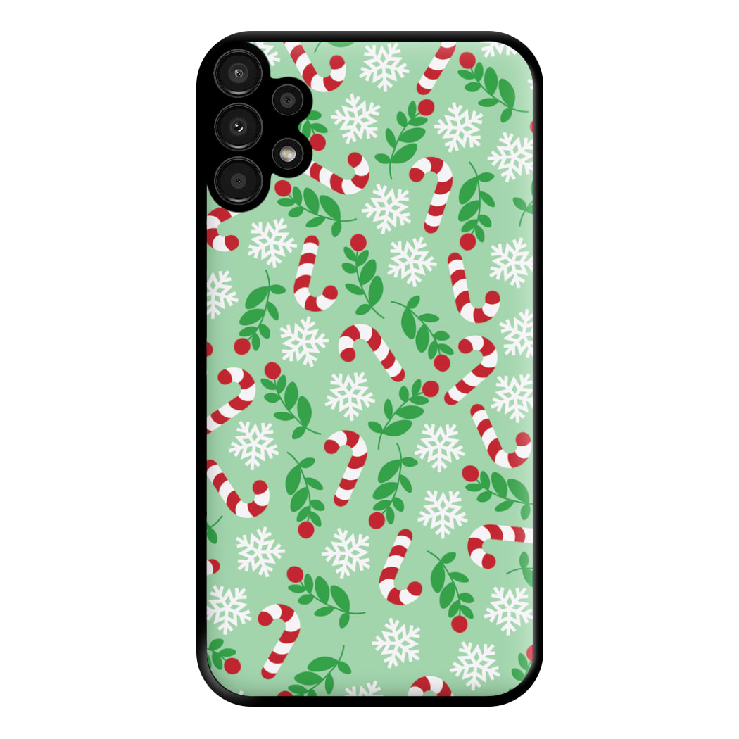 Snow Green Pattern Phone Case for Galaxy A13