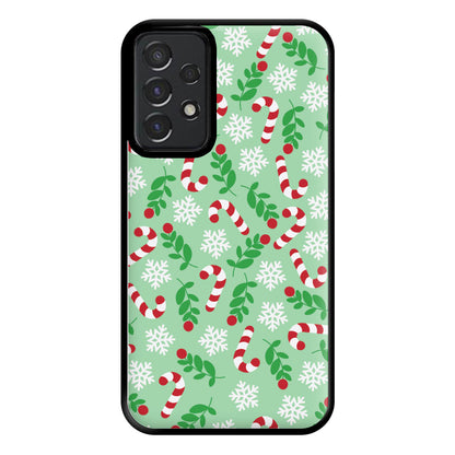 Snow Green Pattern Phone Case for Galaxy A52 / A52s