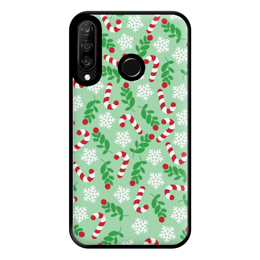 Snow Green Pattern Phone Case for Huawei P30 Lite