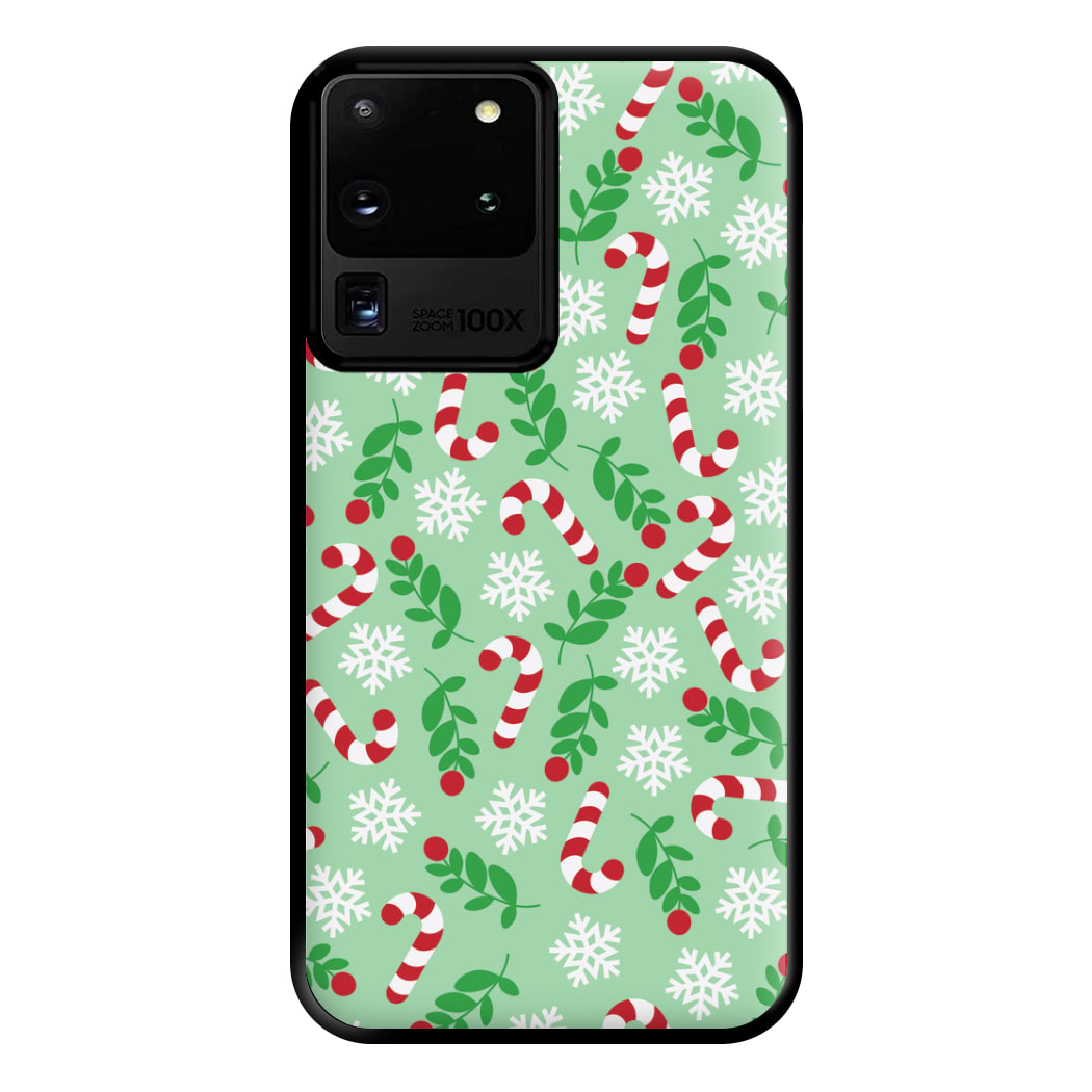 Snow Green Pattern Phone Case for Galaxy S20 Ultra