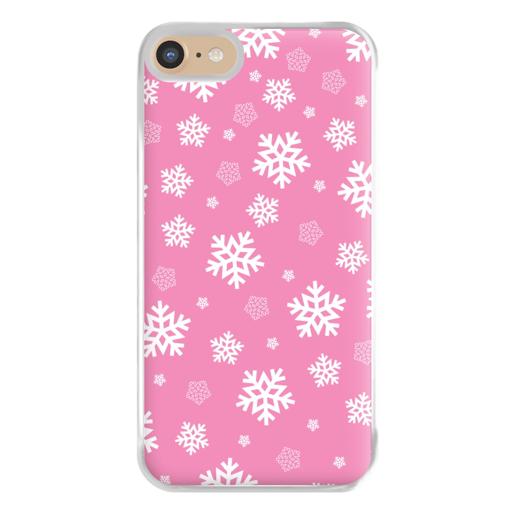 Snow Pink Pattern Phone Case for iPhone 6 / 7 / 8 / SE