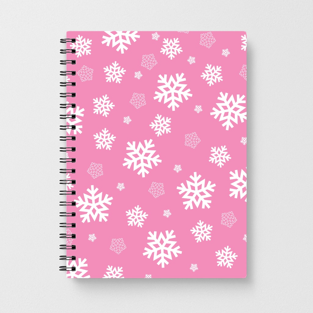 Snow Pink Pattern Notebook