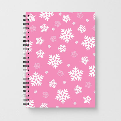 Snow Pink Pattern Notebook