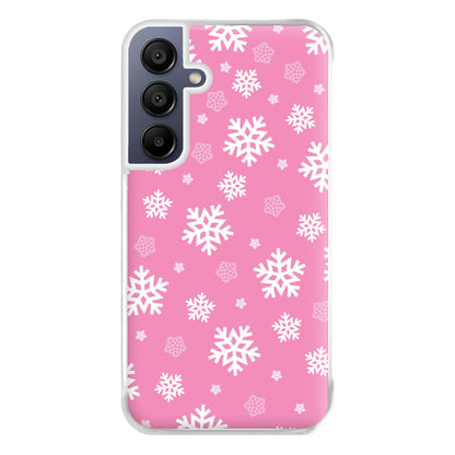 Snow Pink Pattern Phone Case for Galaxy A16