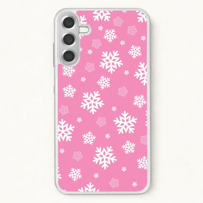 Snow Pink Pattern Phone Case for Galaxy A57