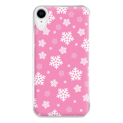 Snow Pink Pattern Phone Case for iPhone XR