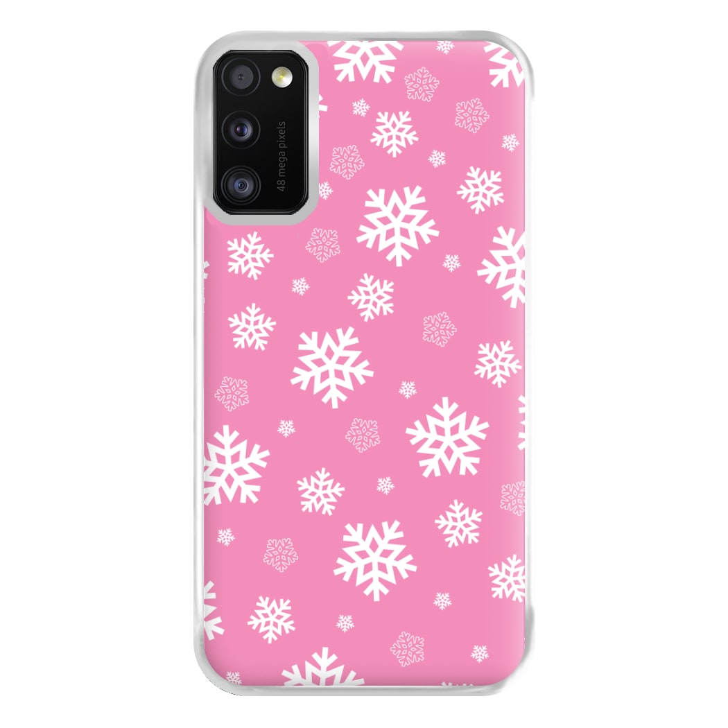 Snow Pink Pattern Phone Case for Galaxy A41