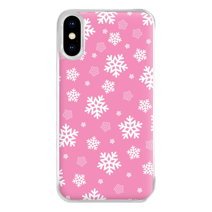 Snow Pink Pattern Phone Case for iPhone XS Max