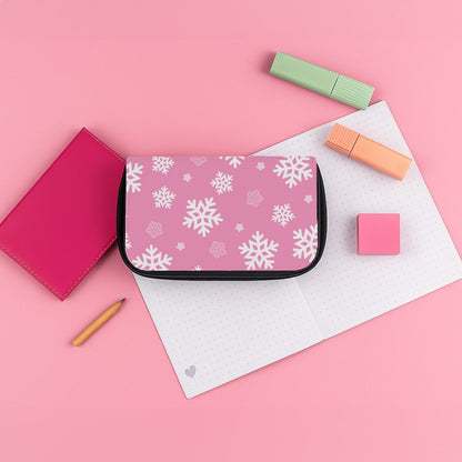 Snow Pink Pattern Pencil Case