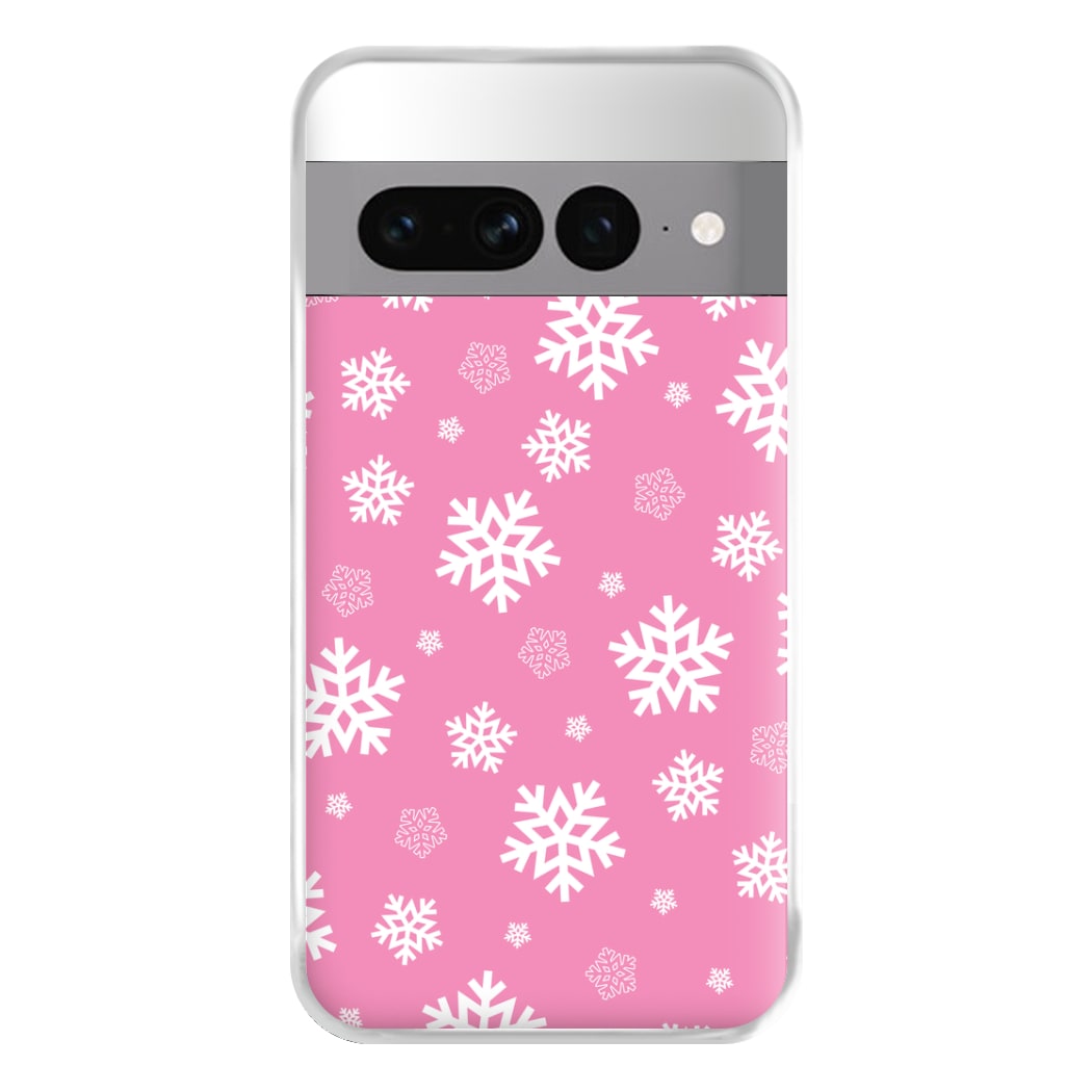 Snow Pink Pattern Phone Case for Google Pixel 7 Pro