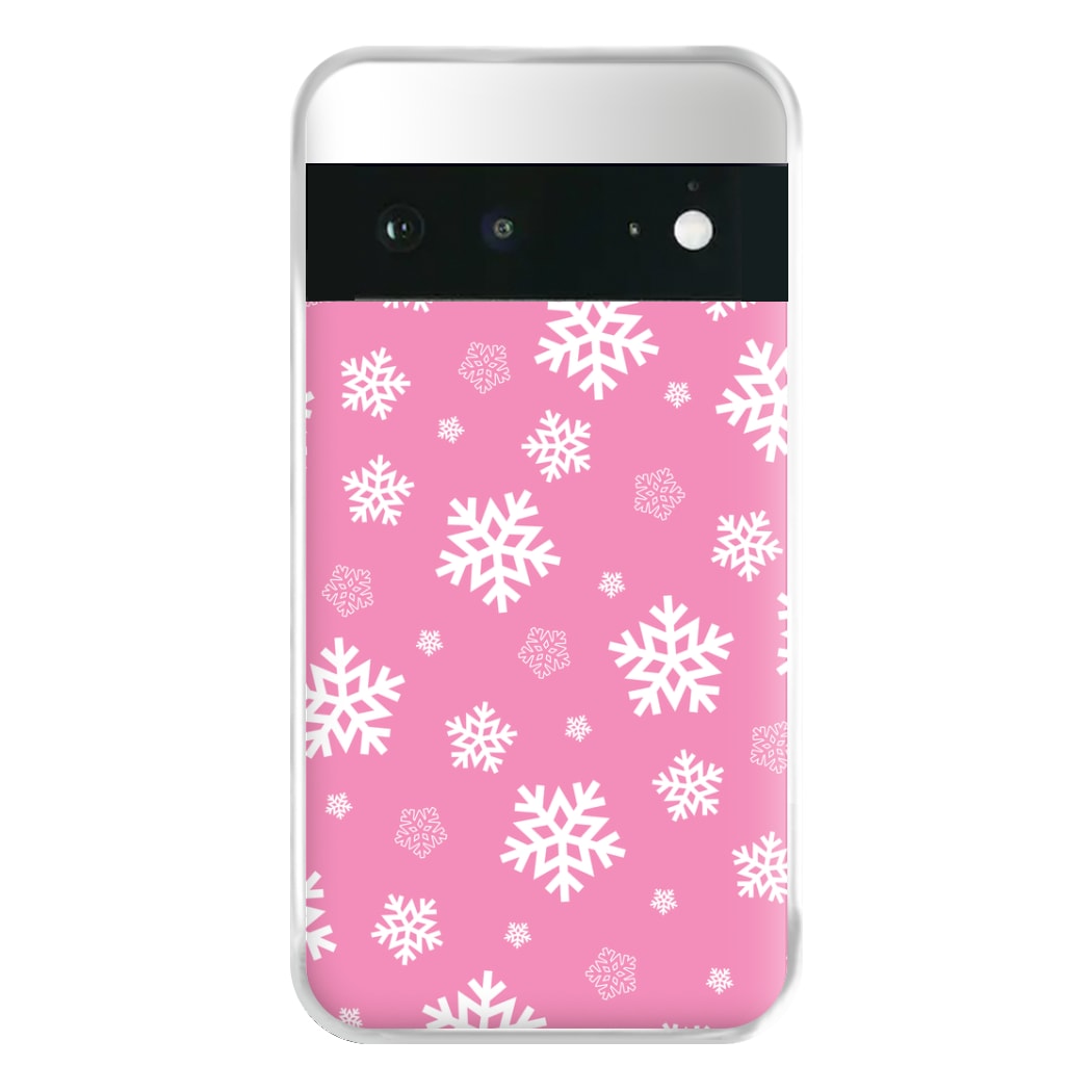 Snow Pink Pattern Phone Case for Google Pixel 6a