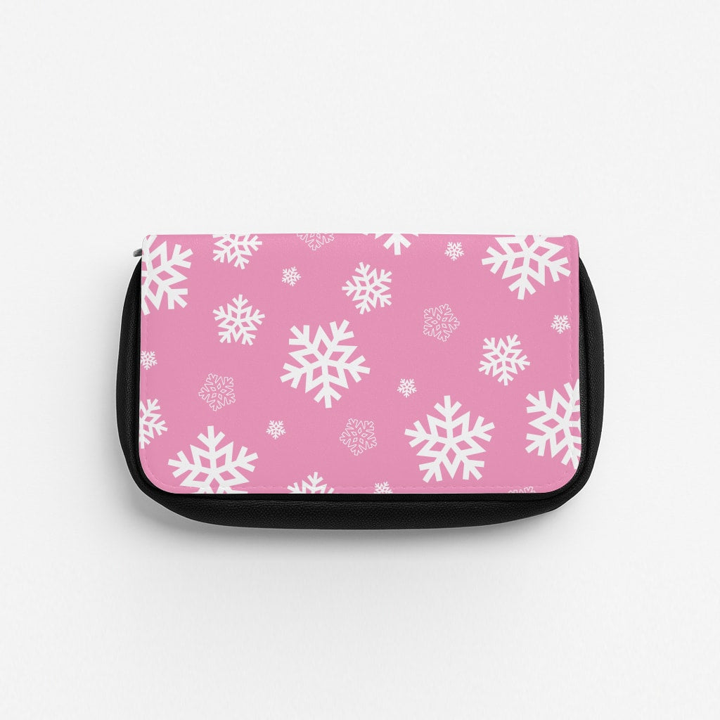 Snow Pink Pattern Pencil Case