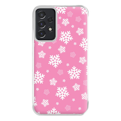 Snow Pink Pattern Phone Case for Galaxy A52 / A52s