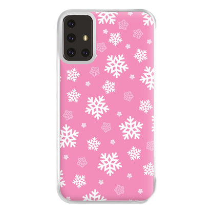 Snow Pink Pattern Phone Case for Galaxy A71