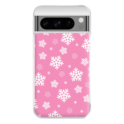 Snow Pink Pattern Phone Case for Google Pixel 8 Pro