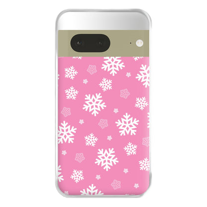 Snow Pink Pattern Phone Case for Google Pixel 7a