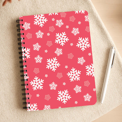 Red Snow Pattern Notepad