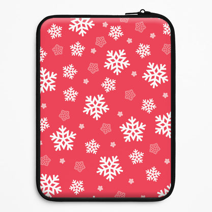 Red Snow Pattern Universal Laptop Sleeve